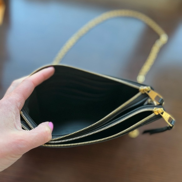 Authentic Louis Vuitton Double-Zip Pochette in Black Monogram Empreinte … - Picture 12 of 14